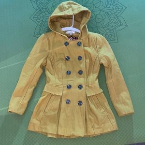 Wool Pea Coat w/ Hood. Good, used condition.